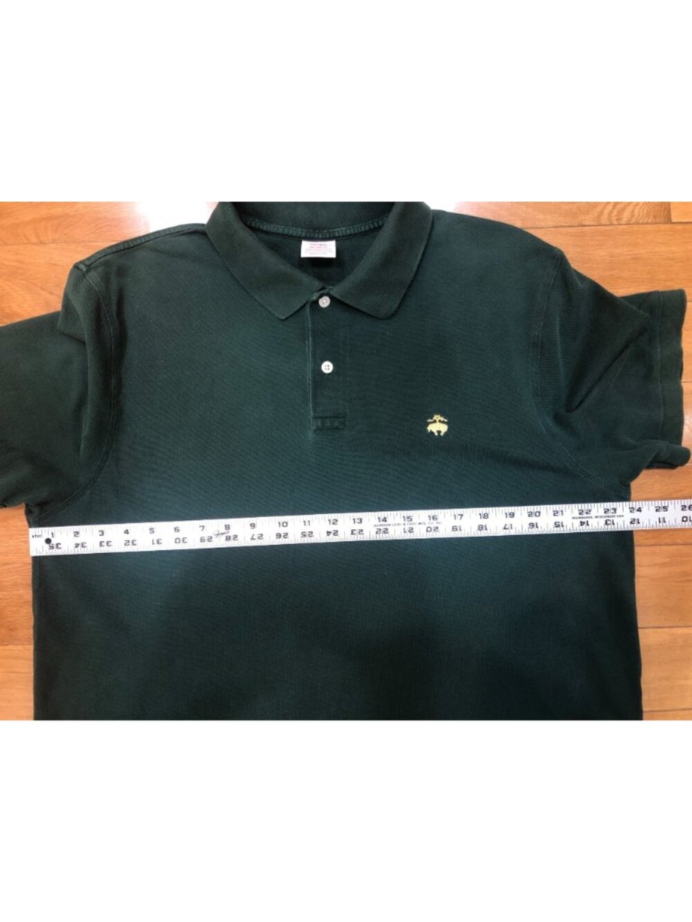 Brooks Brothers 100% Supima Cotton Performance Short Sleeve Green Polo Shirt XL - Picture 4 of 8